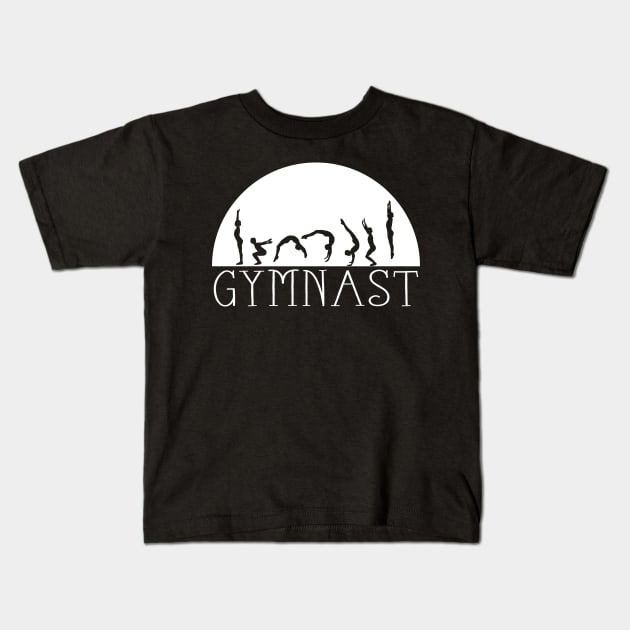 Gymnast Moon Kids T-Shirt by XanderWitch Creative